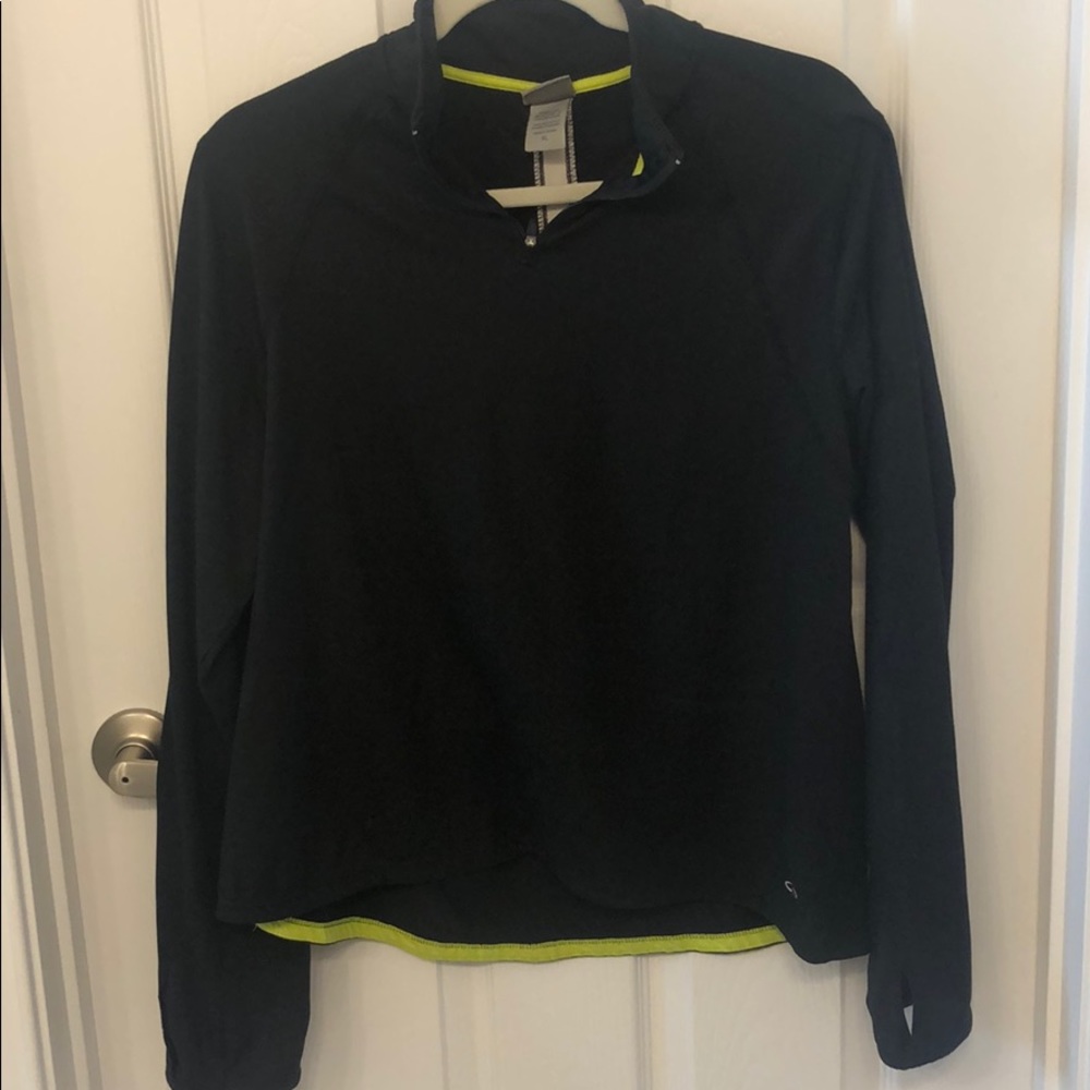 Black Athletic 1/4 Zip